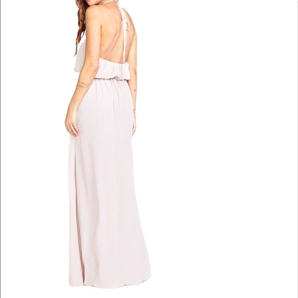 Show Me Your Mumu Blush Heather Halter Dress